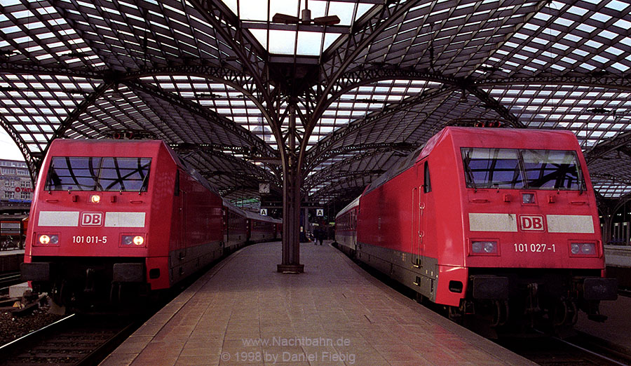 101 011 & 027 in Köln Hbf