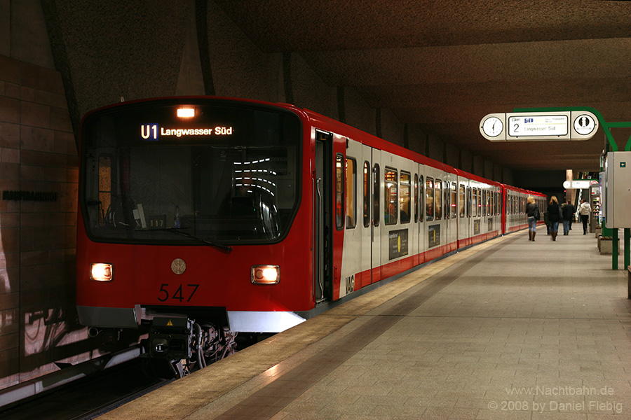 Wagen 547 im U-Bhf. Fürth Hauptbahnhof