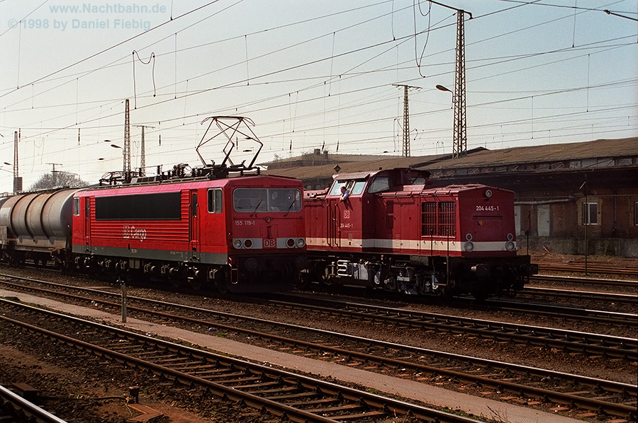 204 445 & 155 119 in Magdeburg Hbf